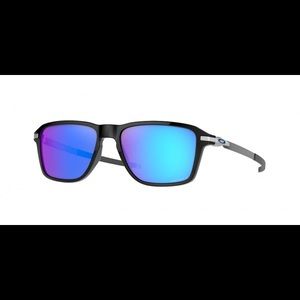 OAKLEY Wheel House Polished Black Sunglasses. Prizm Sapphire Polarized